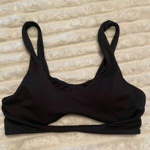 Black Size Small SHEIN Cut Out Bikini Top